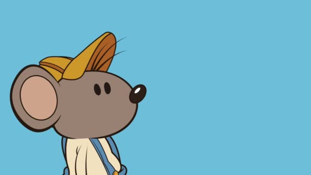 Mouse builder index animación de personajes — Vídeos de Stock