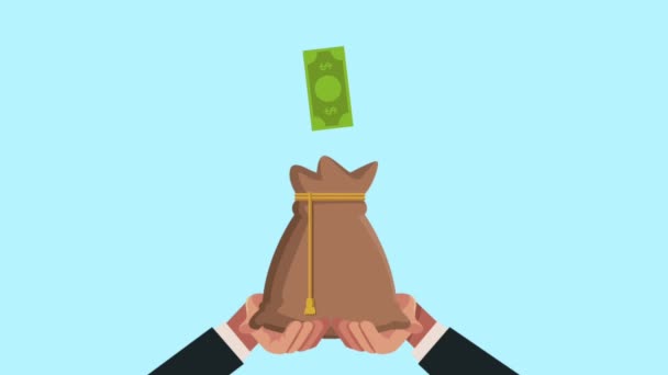 mains homme d'affaires avec protection de l'argent 