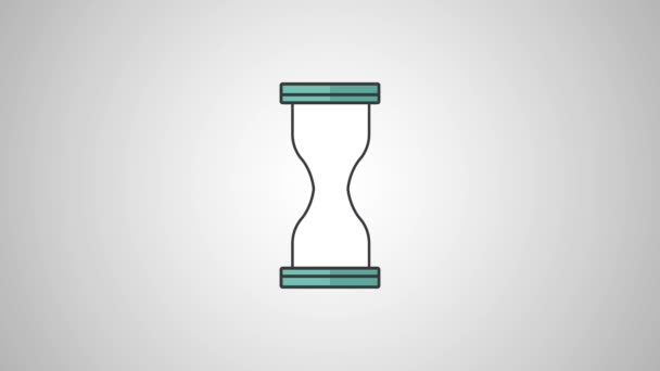 砂時計のヴィンテージ時計の Hd 画質 — ストック動画
