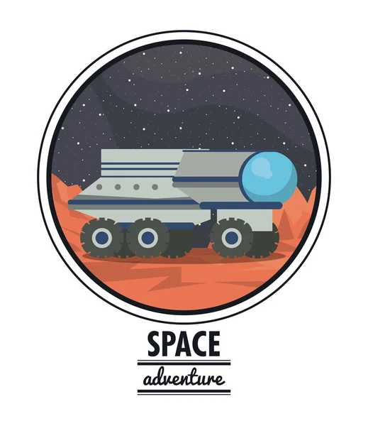 Mars aventure spatiale — Image vectorielle