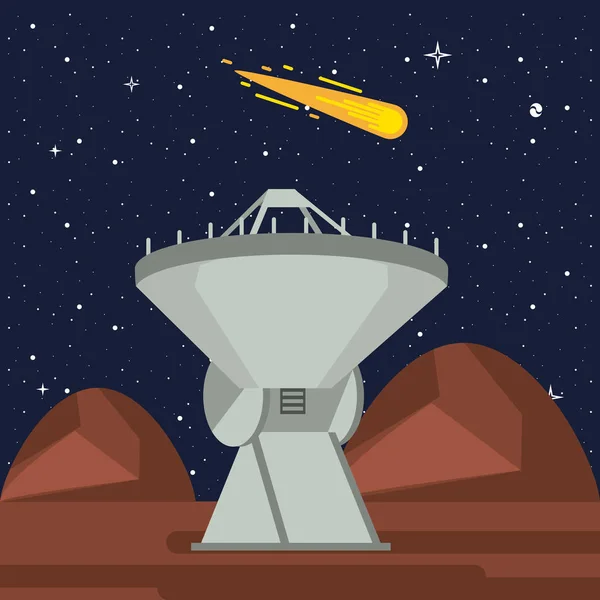 Çok büyük teleskop — Stok Vektör