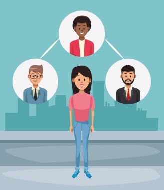 Kişiler olan kadın