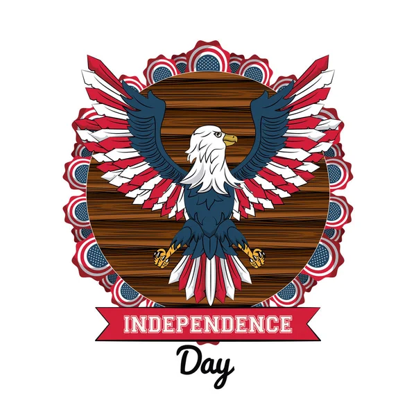 USA independence day card — Stock Vector