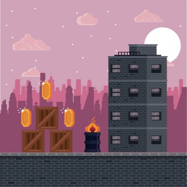 Pixelated kentsel video oyunu