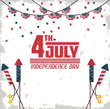 ABD Bağımsızlık Günü kartı