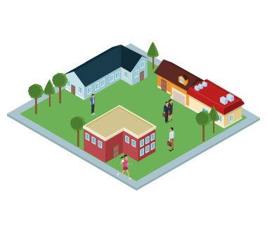 Evlerin izometrik grup