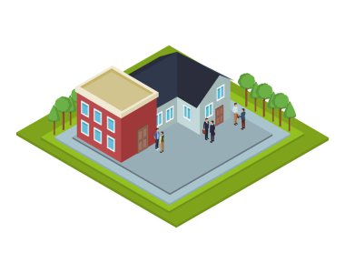 İzometrik konut binalar