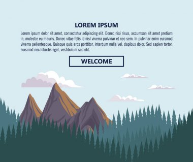 Doğa manzara Infographic