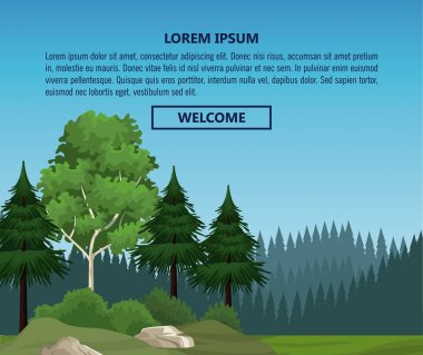 Doğa manzara Infographic