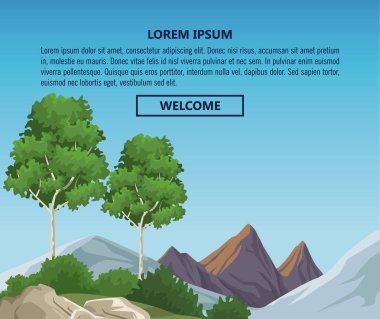 Doğa manzara Infographic