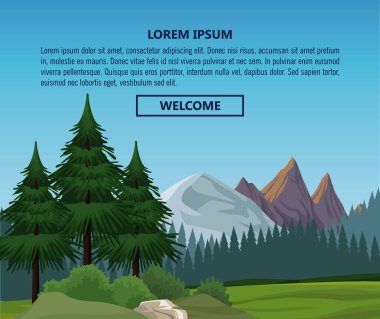 Doğa manzara Infographic