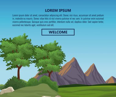 Doğa manzara Infographic