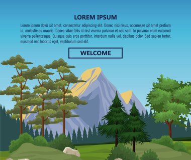 Doğa manzara Infographic