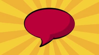 Pop art boş kırmızı balonu Hd çözünürlüklü