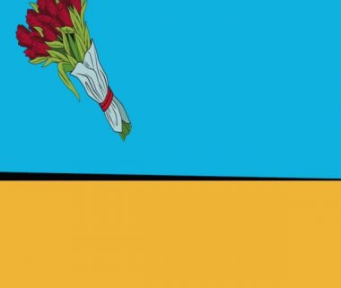 Pop art romantik hediye Hd animasyon