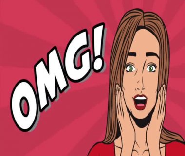 Pop art kadın Omg çizgi film Hd animasyon