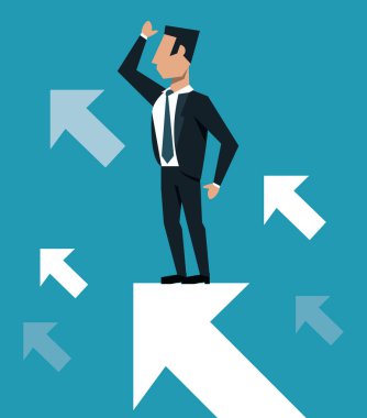 Ok büyüyen ile iş adamı