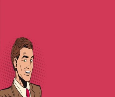 Pop art işadamı sinema Hd animasyon düşünme