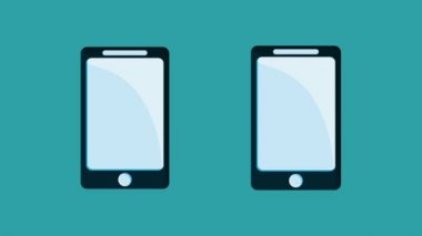 Businessmens videocall Hd animasyon üzerinde