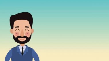 Uzay gemisi Hd animasyon alıyor süre konuşuyor işadamı