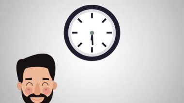 İş takım çalışması göstererek Hd animasyon