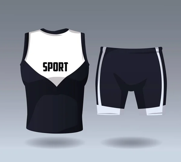 Sportbekleidung für Männer — Stockvektor