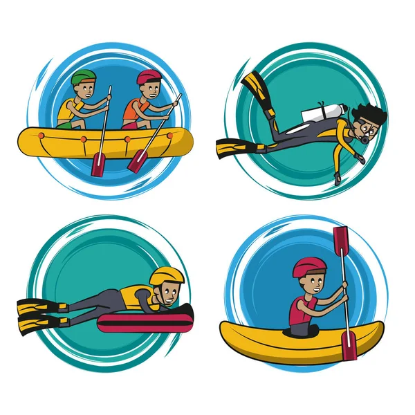 Water sports cartoons