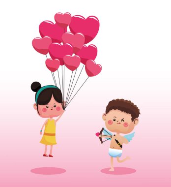 Şirin çift aşk karikatürler