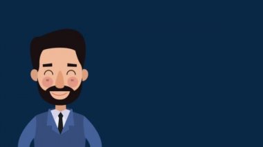 İşadamı açığa Hd animasyon kar