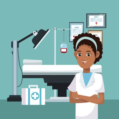 Doktor ofisinde hemşire