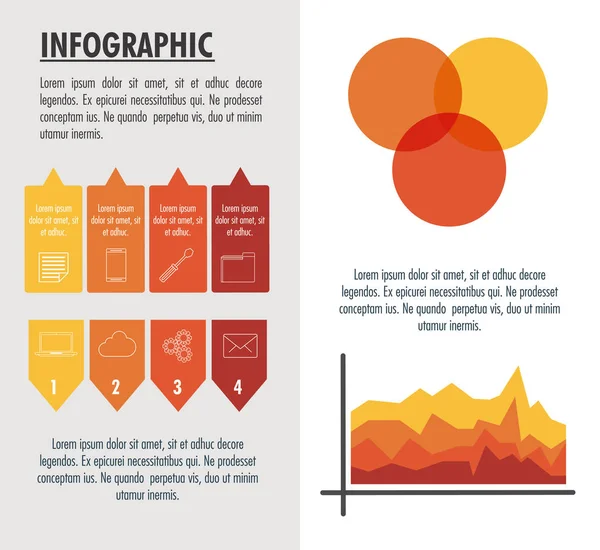 Infographic technology design — Stock Vector