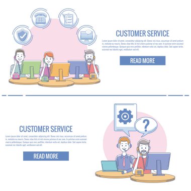 Müşteri hizmet Infographic