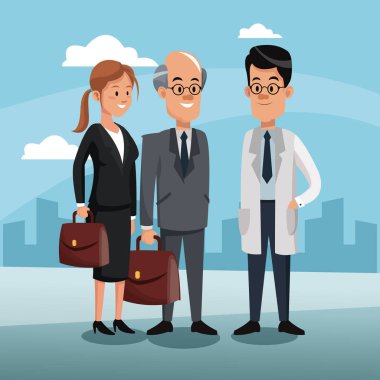 Doktor iş takım çalışması ile