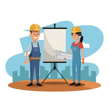 İnşaat alanından işçi