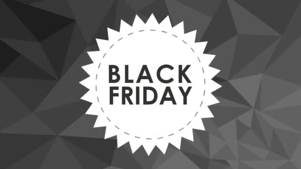 Black friday stamp HD animation — Stock Video