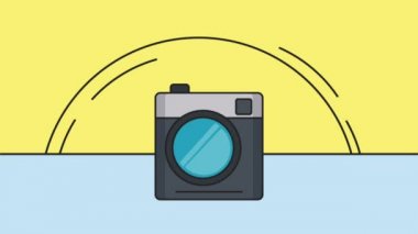 Bir çekim Hd animasyon alarak anlık fotoğraf makinesi