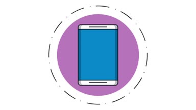 Sosyal ağ smartphone Hd animasyon