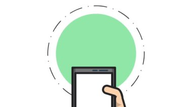 Sosyal ağ smartphone Hd animasyon