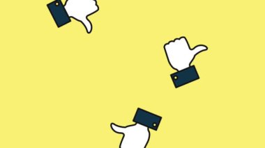 El Hd animasyon düşen sembolü seviyor