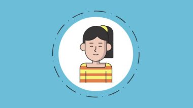 Genç takım çalışması çizgi film