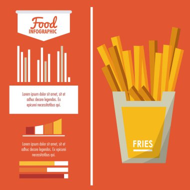 Fast food Infographic tasarım