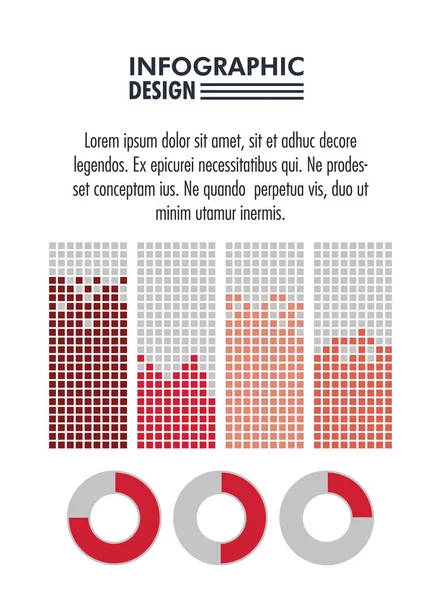 Infographic istatistikleri tasarımı ile — Stok Vektör