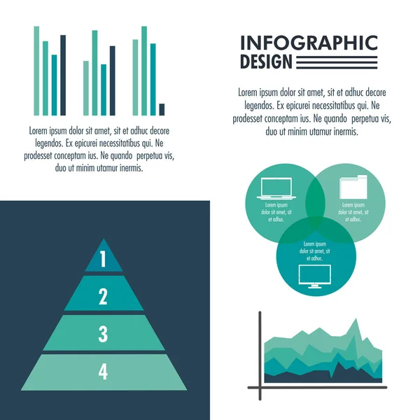 Infographic technology design — Stock Vector