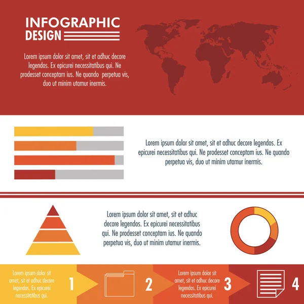 Infographic teknoloji tasarım — Stok Vektör