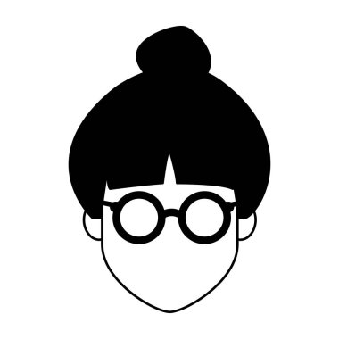 siyah ve beyaz kadın meçhul karikatür