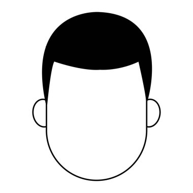 Siyah ve beyaz adam meçhul karikatür