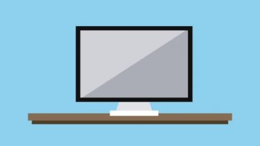 Boş kabarcık konuşma Hd animasyon ile konuşan adam