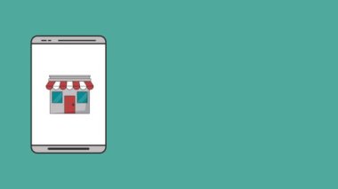 Smartphone online mağaza Hd animasyon
