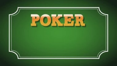 Poker casino oyun kavramını Hd animasyon