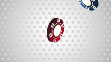 HD animasyon düşen casino fişi